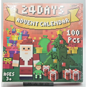 24 Day Christmas Advent Calendar 100pcs Magnetic Blocks Building Set Kids‎ Gift